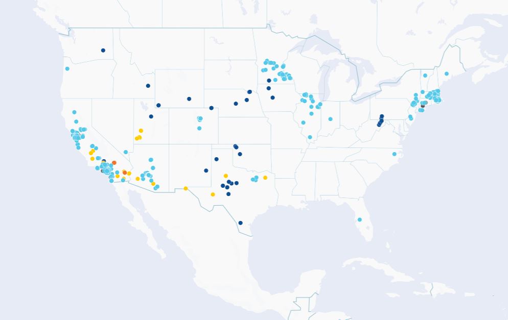 New Energy Holdings interactive project map